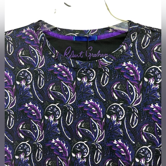Robert Graham Men's Pallas Short-Sleeve Knit T-Shirt Size S NWT $128 - Picture 7 of 14